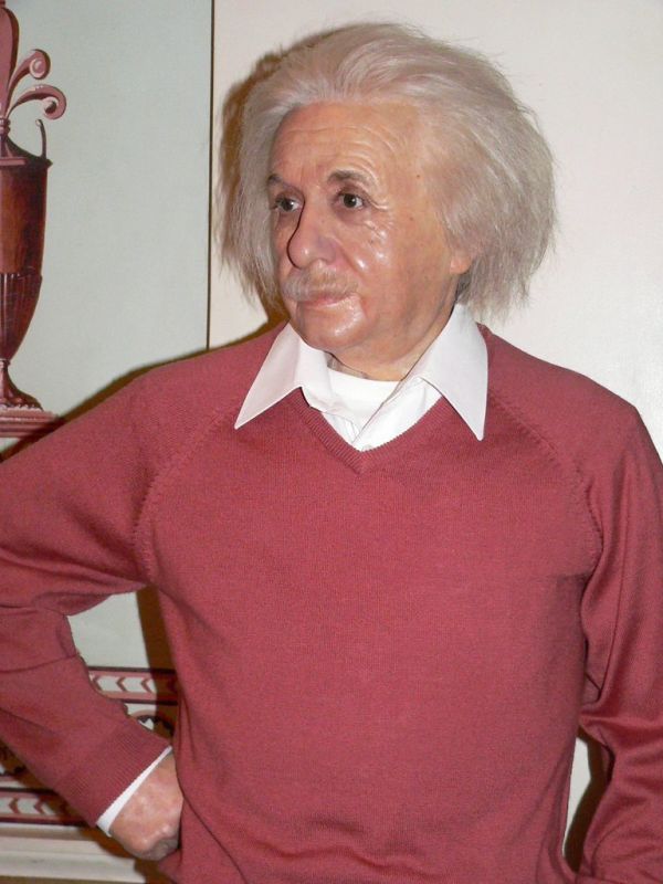 Albert Einstein at Madame Tussauds in London