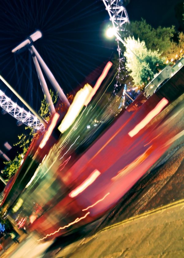 London bus - London eye