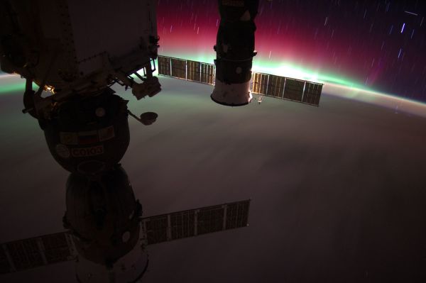 Aurora Australis, South Pacific, New Zealand (NASA, International Space Station, 05/22/12)