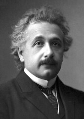 Albert Einstein official 1921 Nobel Prize in Physics photograph.