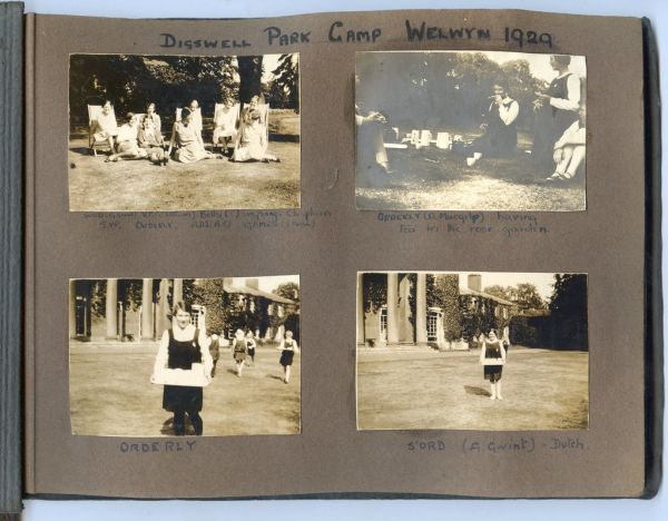 Bournemouth High School (Talbot Heath School) Camp at Digswell Park, Welwyn Garden City, Hertfordshire (1929)