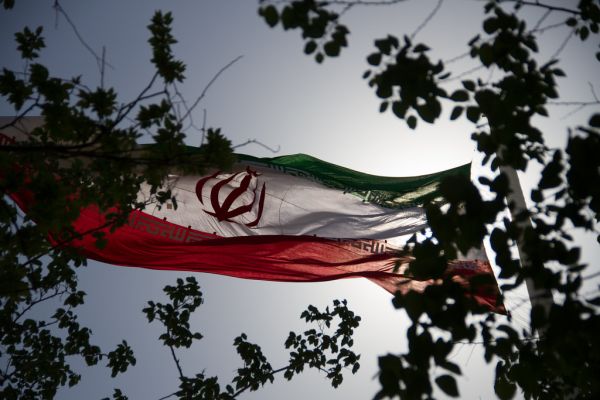 Iran flag from Taleghani Park