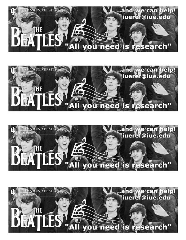 beatles exam jam bookmark