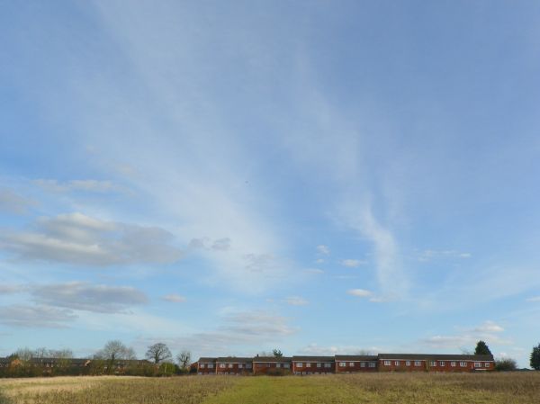 Sky and clouds over Borehamwood