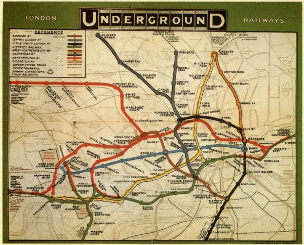 London - Underground Map (1908)