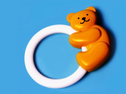 Ambi Toys 1988 Teddy Bear Rattle