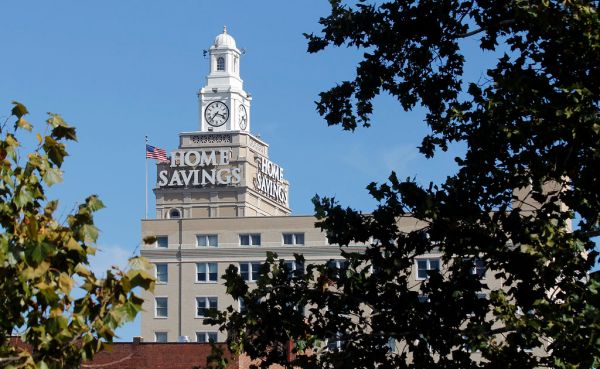 Youngstown, Ohio, Home Savings & Loan Building -- 'Time is an illusion.' ―Albert Einstein