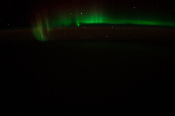 Aurora Australis Over South Africa (NASA, International Space Station, 07/08/14)