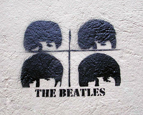 The Beatles stencil [Lyon, France]