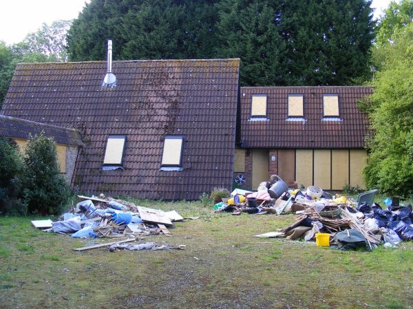 Derelict A-Frame house, Hertfordshire