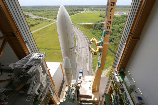 Raumfrachter ATV-4 'Albert Einstein' Ariane 5ES Rollout_3