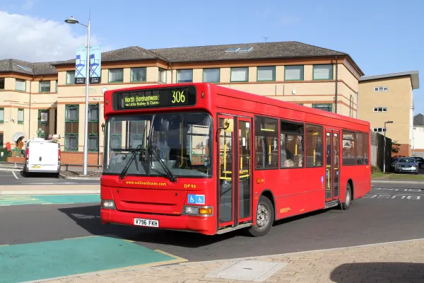 Sullivan Buses DP96 (V796FKH) at Elstree & Borehamwood