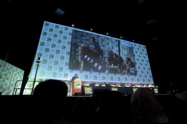 Seth Meyers, Carolyn Strauss, Conleth Hill, Maisie Williams, John Bradley, Hannah Murray, David Nutter, Alfie Allen, Sophie Turner, Natalie Dormer, Carice van Houten, Liam Cunningham & Gwendoline Christie