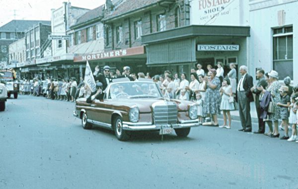 'Beatles' visit Gosford for Xmas parade circa 1964
