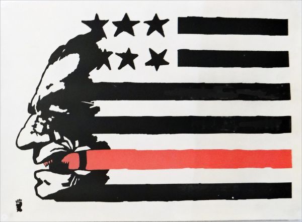 Affiche gauchiste de la révolution iranienne (musée d'art moderne, Paris)