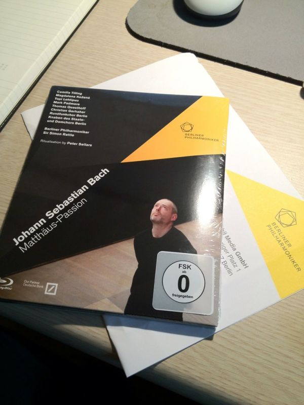 The St Matthew Passion featuring Simon Rattle and Peter Sellars on DVD and Blu-ray