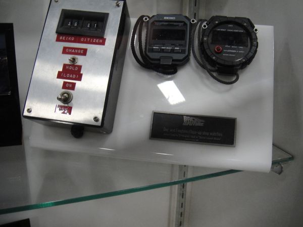 San Diego Comic-Con 2011 - Back to the Future Doc and Einstein close-up stop watches (Profiles in History booth)