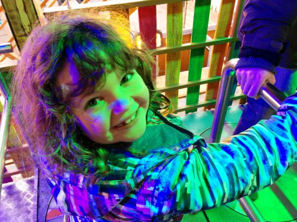 Poesy in the Wilde Maus queue, Winter Wonderland, Hyde Park, Westminster, London, UKP