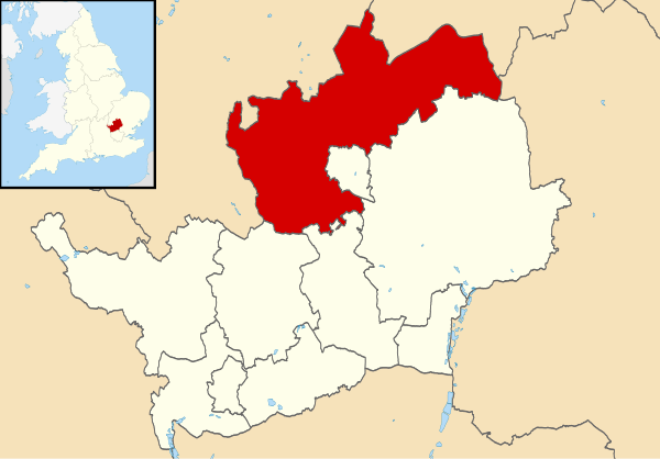 North Hertfordshire UK locator map