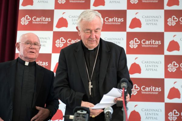 Cardinal Nichols launches Lenten Appeal on food poverty at Borehamwood Foodbank