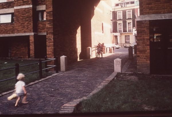 Lillington Street looking towards Tachbrook Street, Pimlico, London.