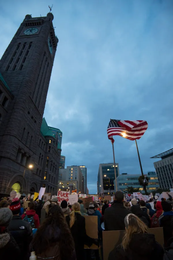 Minneapolis protest against Donald Trump