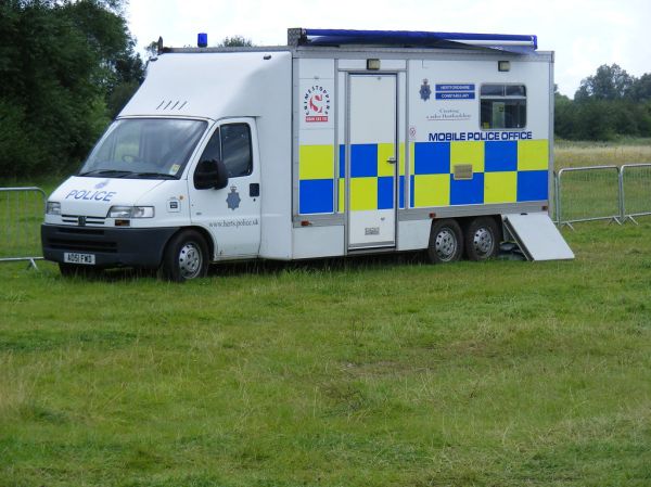 Hertfordshire Constabulary Mobile police office, White water centrre, 2012 Olympic games.