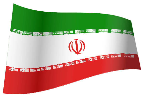 Iran Flag - iconic waving
