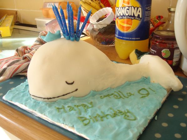 Whale Birthday Cake