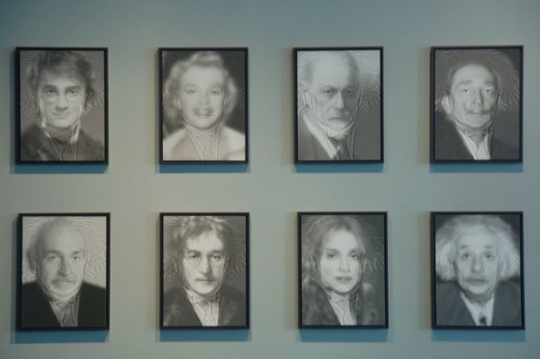 MIT Museum: Faces of Einstein
