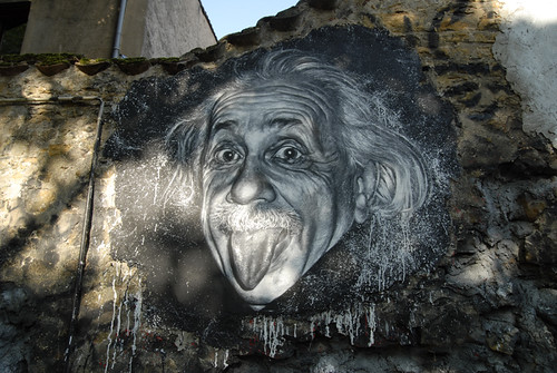 Albert Einstein painted portrait _DDC9406