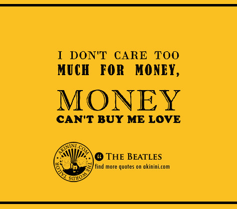 'Money Can't Buy Me Love' (The Beatles)