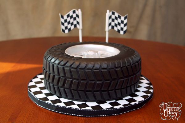 'Tire Cake' Birthday Cake