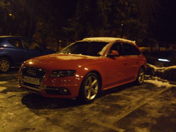 audi avant a4 2.0 tdi 2009 red