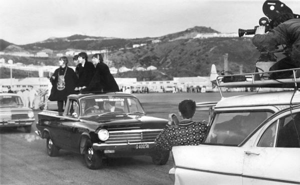 The Beatles at Wellington Airport