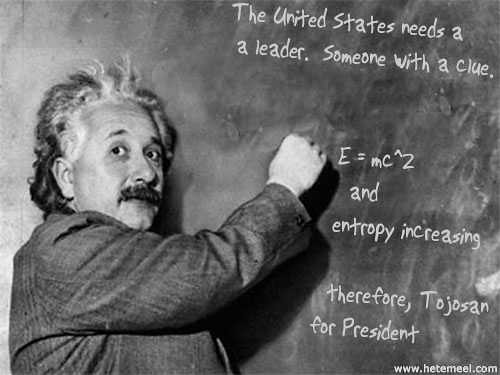 Einstein endorses Tojosan