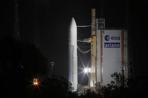 Raumfrachter ATV-4 'Albert Einstein' Ariane 5ES Rollout_7
