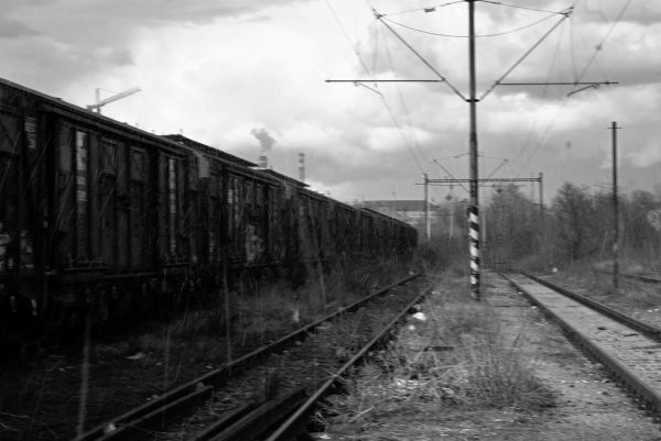 Sony Alpha A230 with Helios-44-2 - Abandoned Part of Brno Railway Station - Spring Snowfall