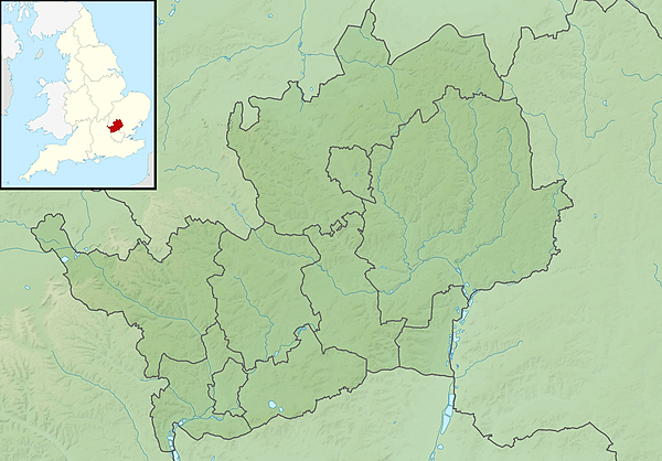 Hertfordshire UK relief location map