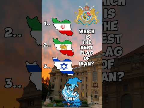 Best flag of Iran? 🇮🇷 #asia #mapping #iran (No Offence for 3..)