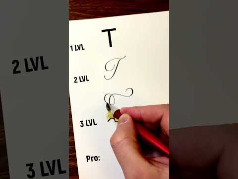 Letter T 4 Styles #calligraphy #handwriting #lettering