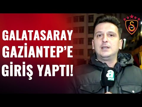Galatasaray Gaziantep'e Geldi! Galatasaraylı Taraftarlardan Coşkulu Karşılama!