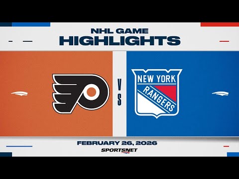 NHL Highlights | Flyers vs. Rangers - February 26, 2026