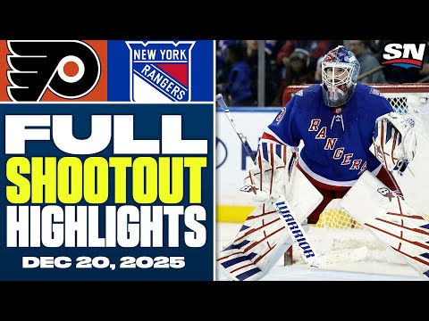 Flyers at Rangers | FULL Shootout Highlights - December 20, 2025