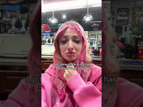 Slime hair mask ruined my hair forever.. #fyp #viralvideo