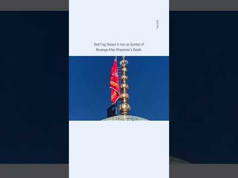 Iran Raised Red flag 🇮🇷 ❣️ #ytshorts #latestnews #news #iran #allah