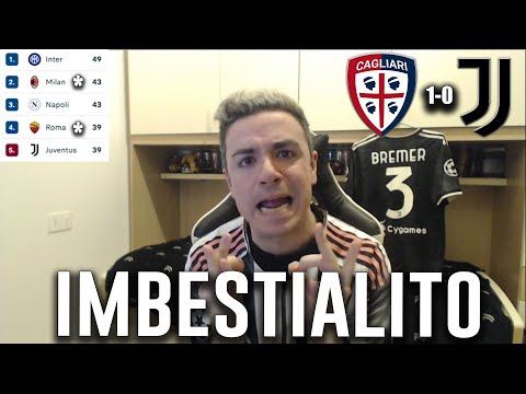 SONO IMBESTALITO CON IL MONDO! DICIAMO LE COSE PER COME STANNO! Cagliari Juventus 1-0