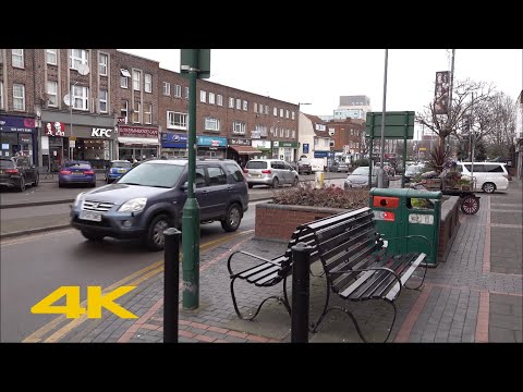 Borehamwood Walk: Town Centre【4K】