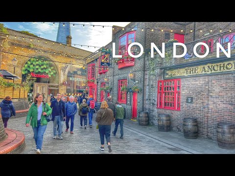 London City Walk, Walking London Bridge to Tower of London, Tower Bridge, 4K HDR London City Walk