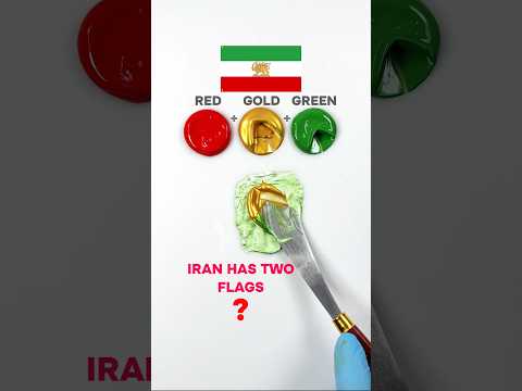 Let's Mixing Iran Flag 😍                        #colormixing #paintmixing  #iranflag #art